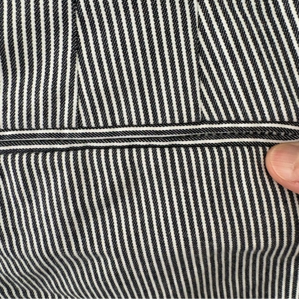Talbots High Waist Blue White Stripe Deck Pants. Size 14. - Picture 8 of 14